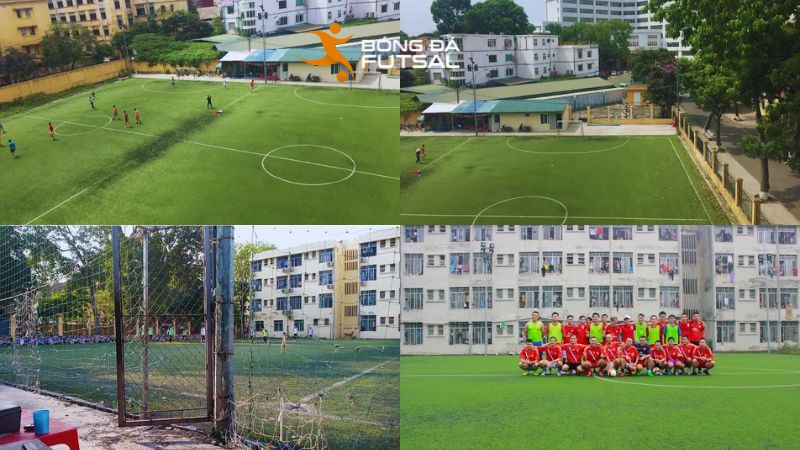 Sân KTX Bách Khoa dễ đặt, gần căng tin và khu ký túc