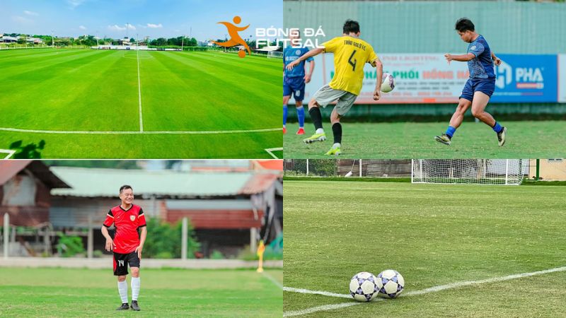 Sân Minh Khoa nằm sâu trong khu dân cư Thượng Thanh