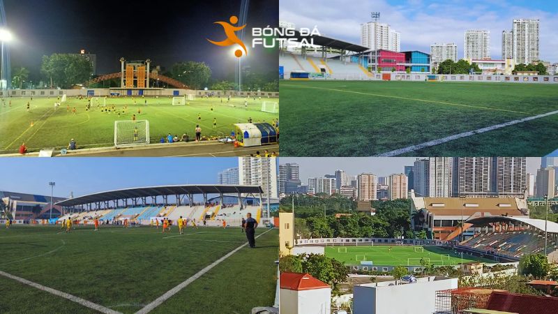 Sân bóng Xuân La có vị trí đẹp và không gian rất thoáng mát