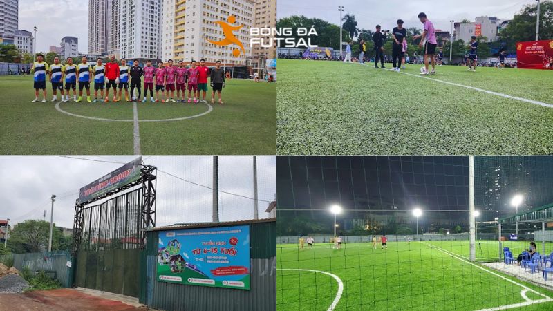 Sân bóng đá Tây Hồ Thái Bình Group sở hữu ba sân 7 người hiện đại
